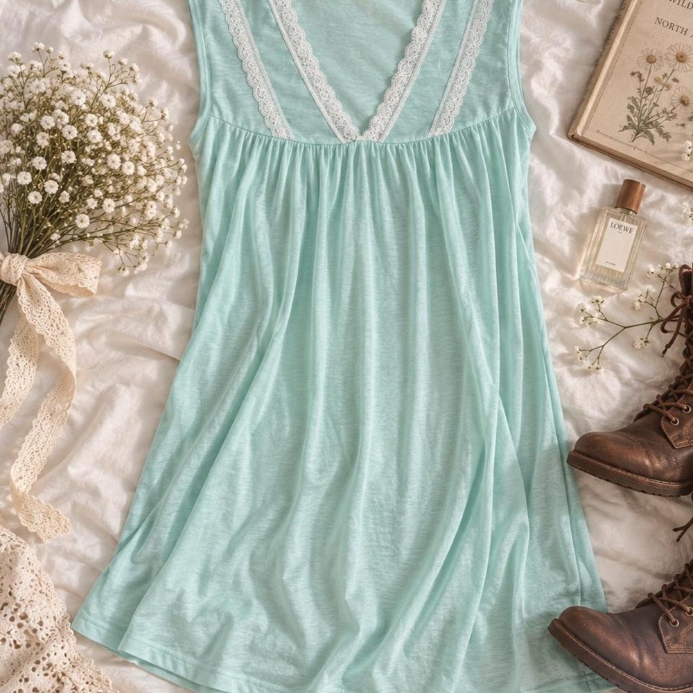 Fairy lace nightgown intimate options mint nightgown size large